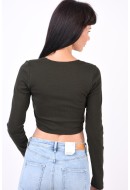 Bluza Dama Jjxx Jxfura Str Square Neck Rib Rosin